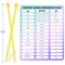 14PCS Plastic Knitting Needles for Beginner and Kids, 10 inch Long Straight Knitting Needles Single Pointed Needles Colorful Knit Needle Set Knitting Kit DIY Craft Yarn Weaving Tool,4mm to 10mm